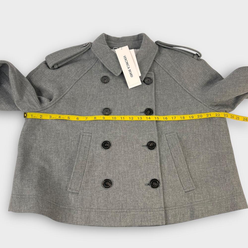 Veronica Beard Conneley Crop Trench Coat Size XL NEW - Picture 8 of 8
